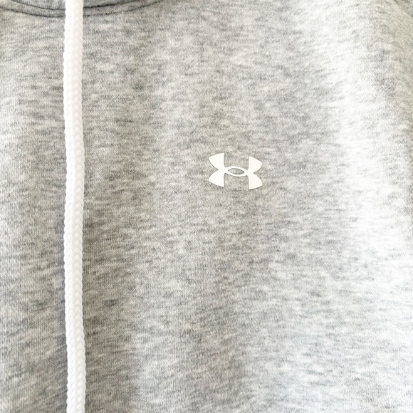 Under Armour Grey Cropped Hoodie Size Small - Picture 3 of 6